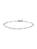 Armband, zilver gerhodineerd paperclip (lengte: 18cm.) - 23275