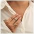 My Bendel Ring, edelstaal  met Amazoniet model Zegelring - 23280