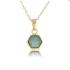 My Bendel Collier met hanger, edelstaal verguld met Amazonite (lengte: 42-47cm.) - 23283