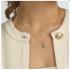 My Bendel Collier met hanger, edelstaal verguld met Amazonite (lengte: 42-47cm.) - 23283