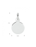 Graveerhanger, zilver gerhodineerd rond (9mm.) - 23324