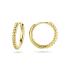 Oorringen, zilver verguld tors (15x2mm.) - 23340