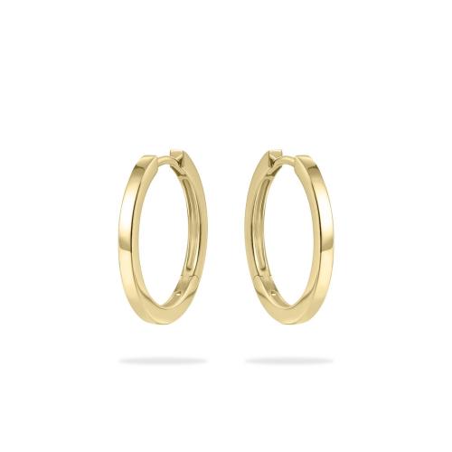 HC Oorringen, zilver verguld (18x2mm.) - 23352