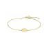 Armband, 14krt.goud met ovaal plaatje (lengte: 17-19cm.) - 23355
