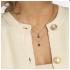 My Bendel Collier met hanger, edelstaal verguld met Lapis Lazuli  (lengte: 42-47cm.) - 23364