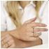 My Bendel Ring, edelstaal verguld. Facet geslepen. (maat 19). - 23365
