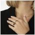 My Bendel Ring, edelstaal verguld. vlechtmotief (maat 19). - 23366
