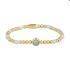 My Bendel Armband, elastische edelstaal-vergulde kralenarmband met Amazonite - 23367