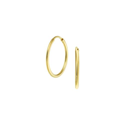 Oorringen, 9krt. goud (20x1,5mm.) - 23395