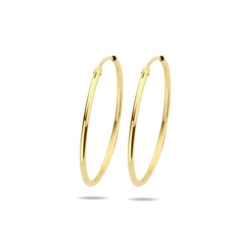 Oorringen, 9krt. goud (32x1,5mm.) - 23396