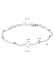 HC Armband, zilver gerhodineerd met hart (13-16cm.) - 23422