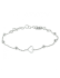 HC Armband, zilver gerhodineerd met hart (13-16cm.) - 23422
