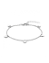 HC Armband, zilver gerhodineerd hartjes (13-16cm.) - 23423