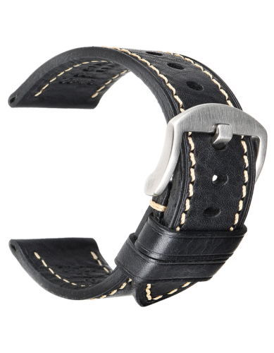 HC horlogeband. Echte Italiaanse kalf-leatherskin horlogeband. - 23436