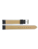 Extra lang Bull Grain kalf lederen horlogeband, Italiaans leer. Zwart - 23445