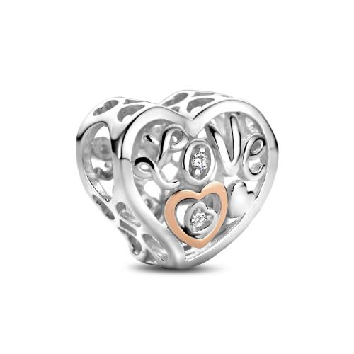 Rosa di Luca Bead, model 665.010 hart Love zirkonia - 23515
