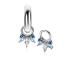 Zinzi Oorbedels, Model ZICH2633B excl.oorringen (10mm.) - 23545