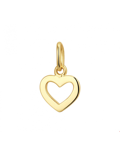 Hanger, 14krt.goud hart (8mm.) - 23564