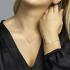 Collier, 14krt.goud met ovaal plaatje (lengte: 43-45cm.) - 23576