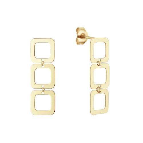 Jackie Oorhangers, 14krt.goud "Laguna Studs" - 23606