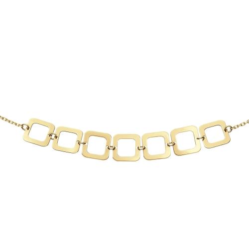 Jackie Collier, 14krt.goud "Laguna Necklace" (lengte: 40-45cm.) - 23608