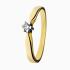 Eclat Ring, 14krt.goud met 0.03ct. diamant (maat 17,5) - 23619