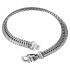 Armband, zilver/oxi vossestaart 6,5 mm (lengte: 19cm.) - 23621