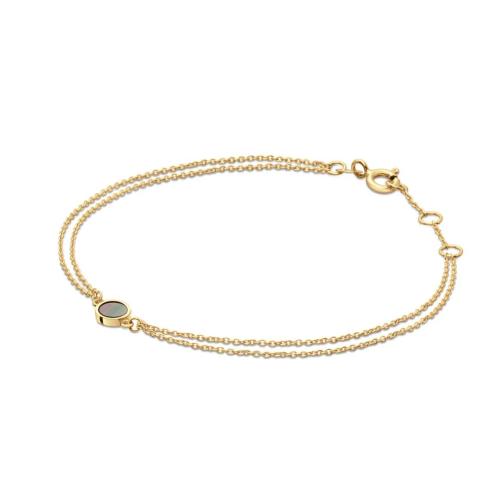 Jackie Armband, 14krt.goud "Giardino Segreto"  (lengte verstelbaar: 16-18cm.) - 23647