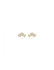 Oorknoppen, zilver verguld met zirkonia 1 micron - 23651