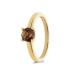 RIng, 14krt.goud met rookkwarts (6mm.) - 23655