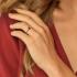 RIng, 14krt.goud met rookkwarts (6mm.) - 23655