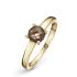 RIng, 14krt.goud met rookkwarts (6mm.) - 23655