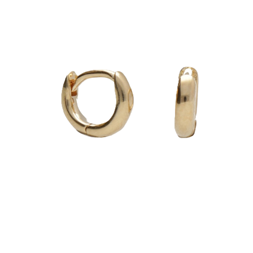 BY NIKKI Oorringen, zilver verguld  (diameter: 6mm.) - 23671