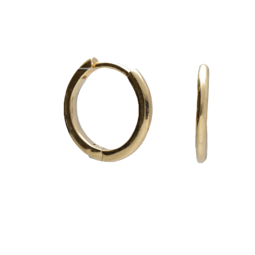 BY NIKKI Oorringen, zilver verguld  (diameter: 11mm.) - 23672