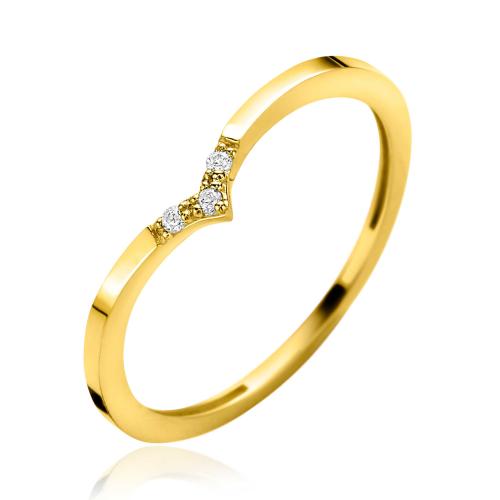 Zinzi Ring, Model ZGR529 14krt.goud met zirkonia - 23696