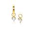 Zinzi Oorbedels, model ZGCH422 14krt.goud met zirconia hart 5mm. (excl.oorringen) - 23697