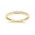 Ring, 14krt.goud met diamant totaal 0,04ct. (maat 56) - 23733