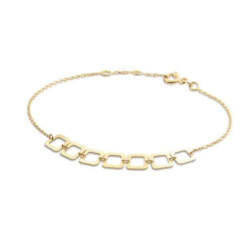 Jackie Armband, 14krt.goud "Laguna Bracelet" (lengte: 16-18mm.) - 23744