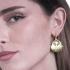 Jorge Revilla Oorhangers, zilver verguld met multi-Toermalijn Morning Collection (lengte: 39mm.) - 23758