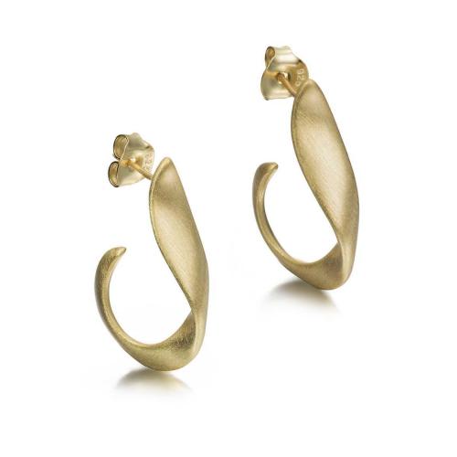 Jorge Revilla Oorhangers, zilver verguld Love Collection (lengte: 26mm.) - 23764