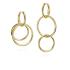 Jorge Revilla Oorhangers, zilver verguld met Iolite Pendulum Collection (lengte: 54mm.) - 23767