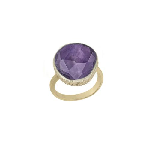Jorge Revilla Ring, zilver verguld met Amethist Shade Collection (maat verstelbaar) - 23800