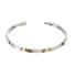 Boccia Armband, model  0329-04 titanium/bicolour breedte schakel 4,5mm.(20cm.) - 23802