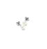 Boccia Oorknoppen, titanium model 0535-01 met zoetwaterparel (6,5mm.) - 23805