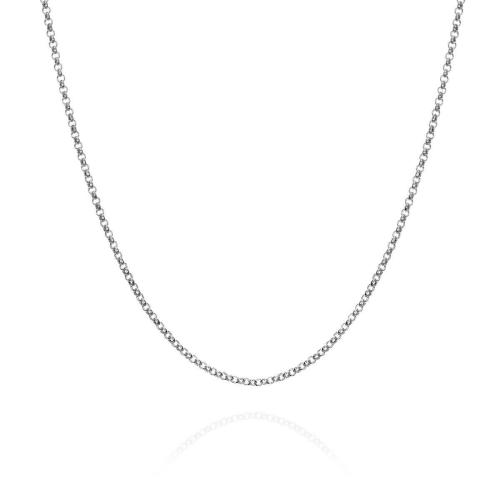 Jorge Revilla Collier, zilver gerhodineerd jasseron (lengte: 45cm.) - 23812