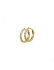 Oorringen, 14krt.goud met diamant totaal 0.23ct (14,5x1,7mm.) - 23822