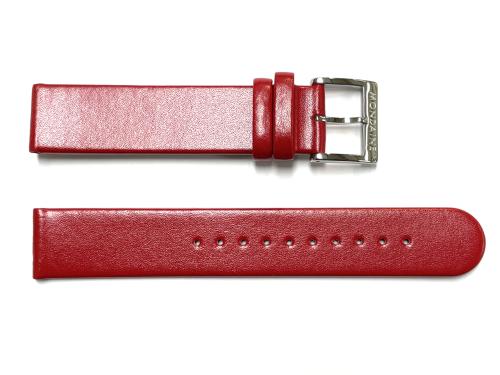 Mondaine Horlogeband, 18mm Rood L=195mm - 23830