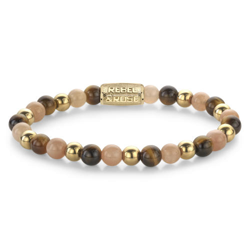Rebel and Rose Armband Sunset Beach - 18 ct yellow gold ionplated 6mm (16,5cm) - 23838