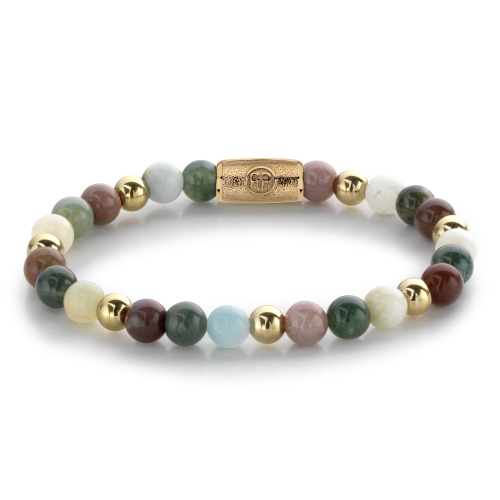 Rebel and Rose Armband Spring Shine - 18 ct yellow gold ionplated 6mm (16,5cm) - 23850