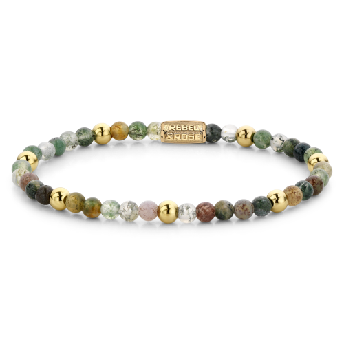 Rebel and Rose Armband Indian Summer - 18 ct yellow gold ionplated 4mm (16,5cm) - 23852